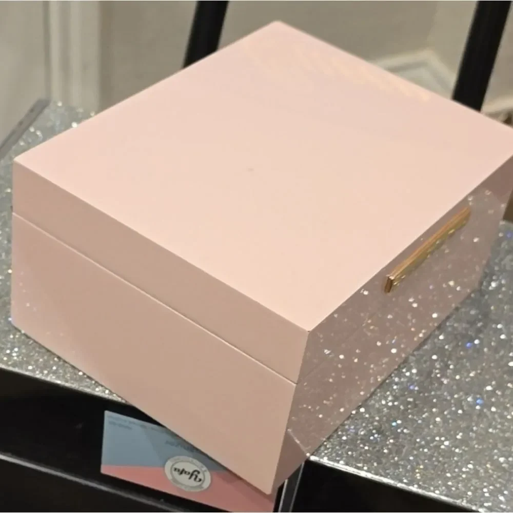 At Home Pink‎ & Gold Jewelry Storage Case